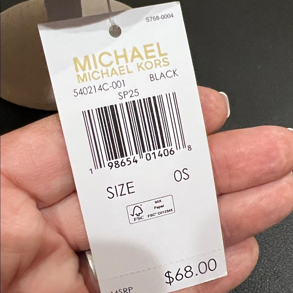 Michael Kors | Black MK Logo Hat - Picture 2 of 8